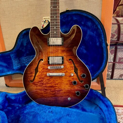 Vintage 1987 Gibson ES335 Dot Custom Shop Edition Tobacco Flame Sunburst Guitar