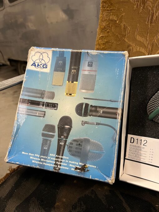 Vintage AKG D112 Dynamic Kick Bass Drum Microphone Ronnie Lane