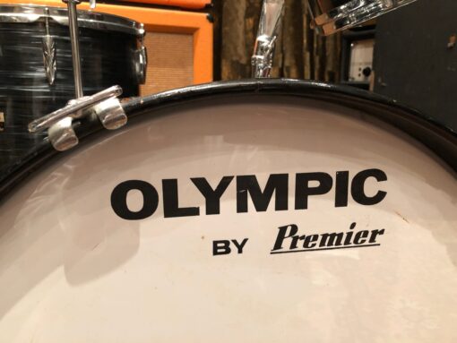 Vintage Premier Olympic Jazz Drum Kit Grey Pearl 20 14 12