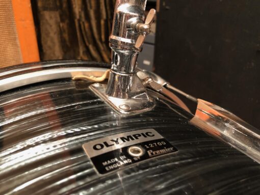 Vintage Premier Olympic Jazz Drum Kit Grey Pearl 20 14 12